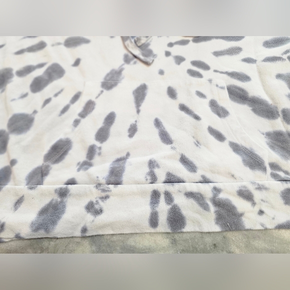 Marc New York Performance Tie-Dye Hoodie Women’s Large Gray White Pullover - Picture 10 of 11
